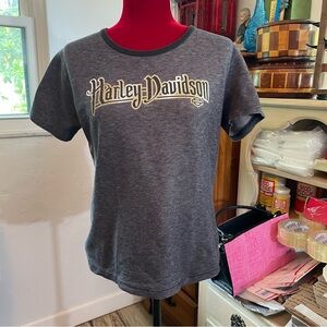 Harley Davidson Mechanic Tee Chicago Illinois 100% Cotton Size Medium